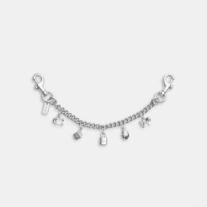 Coach Silver Swagger Chain With Charms